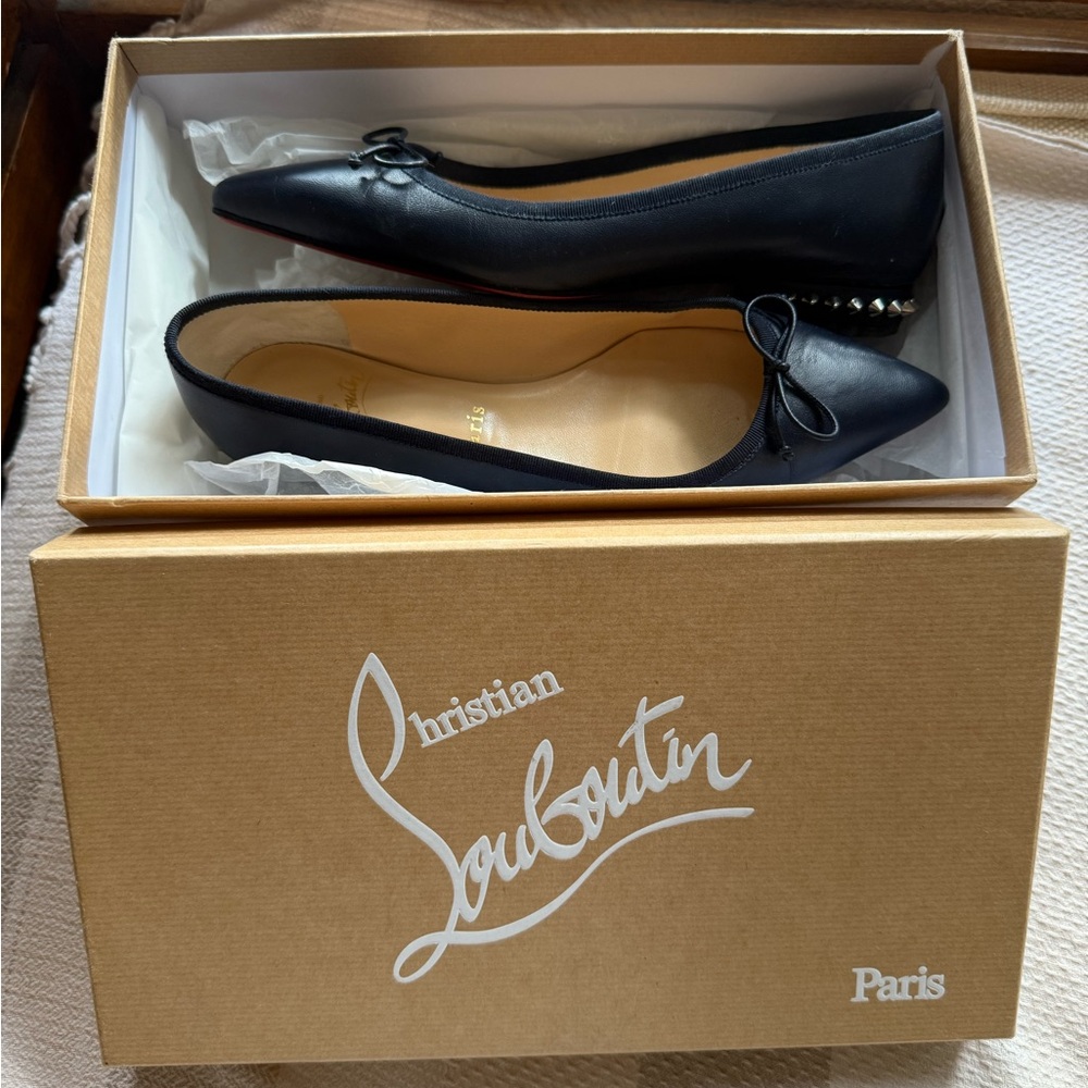 Christian Louboutin Ballet Flats with Bow Detail